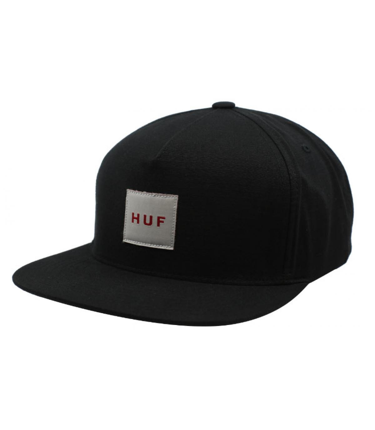 Ripstop Logo Box snapback black Huf